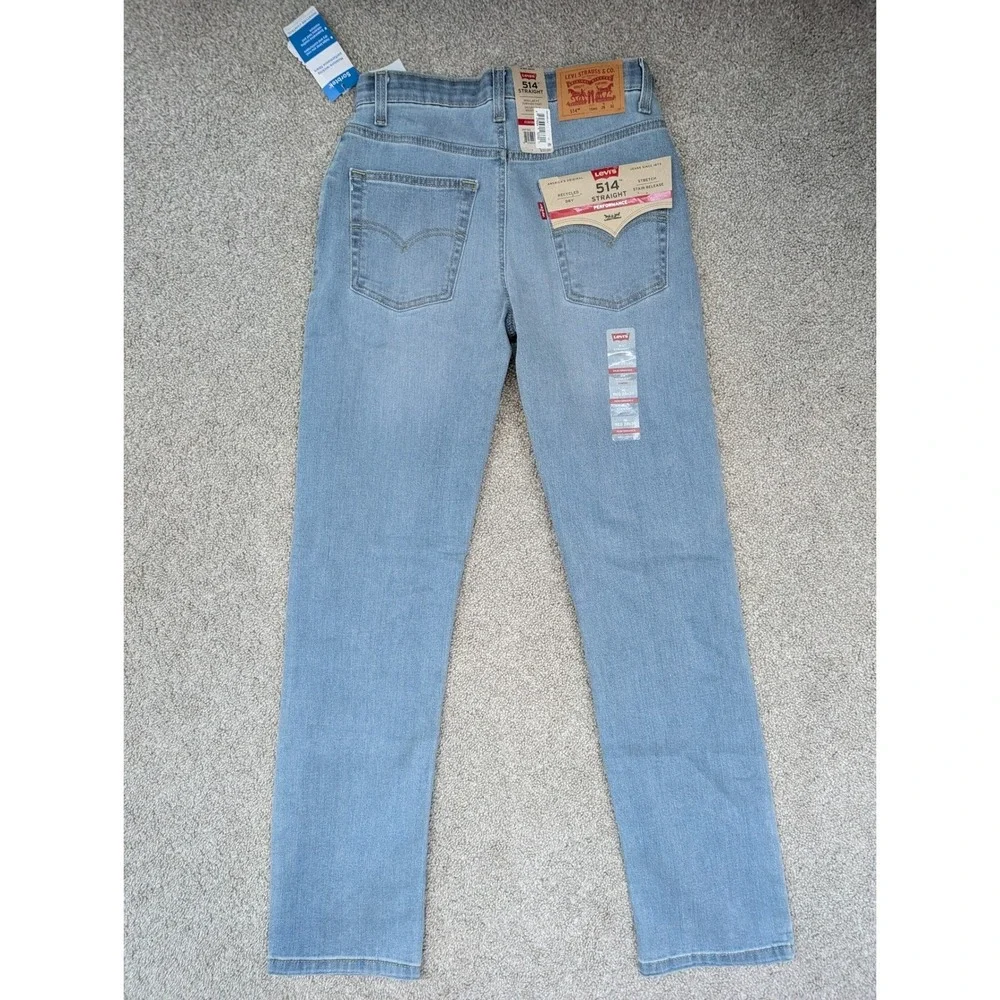 NWT Lot of 3 Levi's 514 Straight Performance Jeans Boys 16 Reg